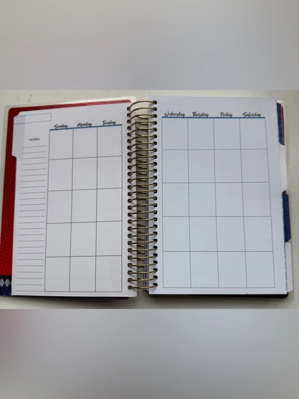 Wonder Woman Spiral Planner Journal Notebook w/ Stickers Monthly Weekly Notes